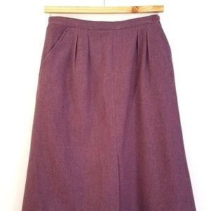 1980's Vintage Light Wool Skirt ILGWU